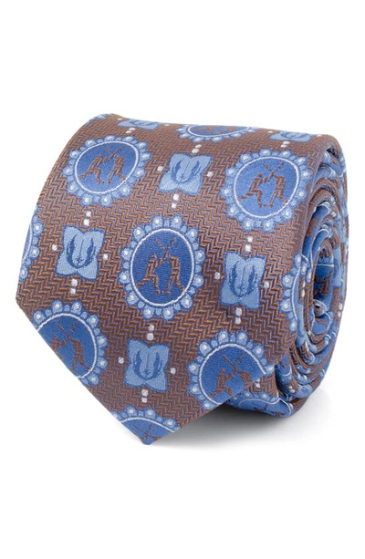 Shop Cufflinks, Inc . Star Wars Lightsaber Battle Silk Tie In Blue