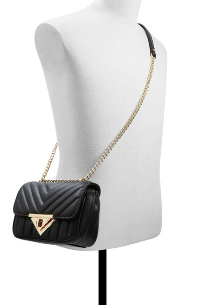 Shop Aldo Vaowiaax Quilted Faux Leather Convertible Crossbody Bag In Black
