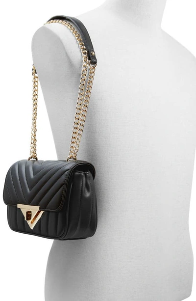 Shop Aldo Vaowiaax Quilted Faux Leather Convertible Crossbody Bag In Black