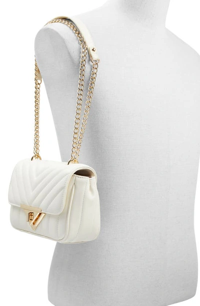 Shop Aldo Vaowiaax Quilted Faux Leather Convertible Crossbody Bag In Bone