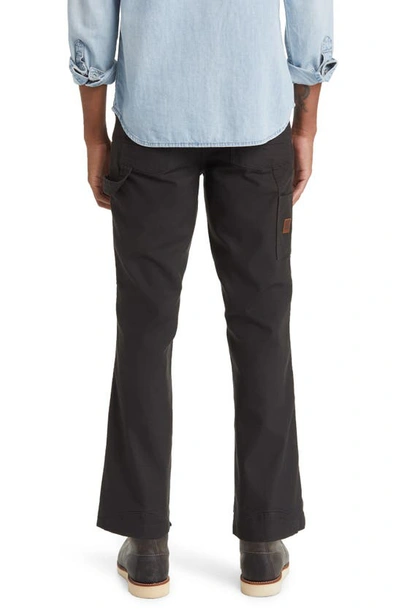 Brixton Builders Carpenter Pants In Washed Black