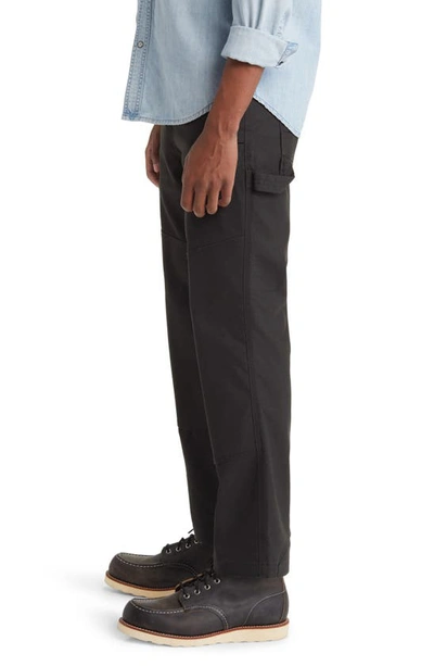 Brixton Builders Carpenter Pants In Washed Black