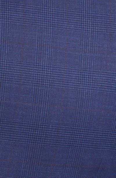 Shop Hugo Boss Huge Blue Plaid Stretch Wool Suit In Dk Bu