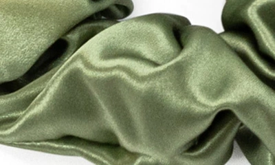 Blissy 3-pack Silk Scrunchies In Olive
