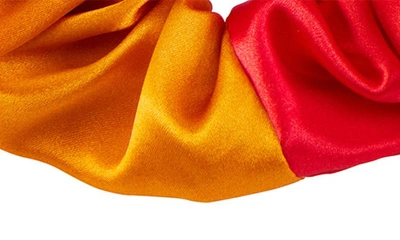 Shop Blissy 3-pack Silk Scrunchies In Orange Ombre