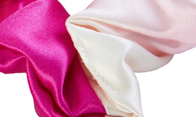 Shop Blissy 3-pack Silk Scrunchies In Pink Ombre