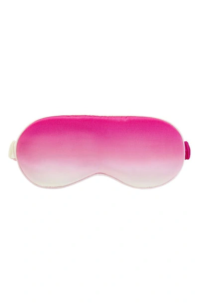 Shop Blissy Silk Sleep Mask In Pink Ombre