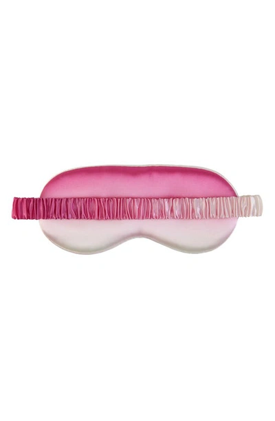 Shop Blissy Silk Sleep Mask In Pink Ombre
