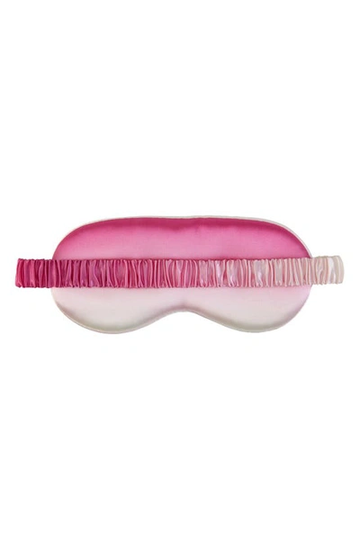 Blissy Silk Sleep Mask In Pink Ombre