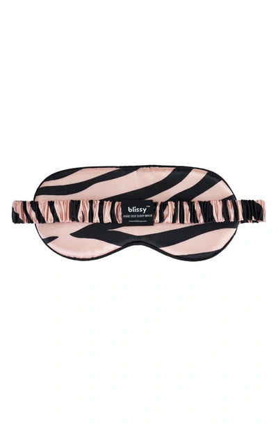 Shop Blissy Silk Sleep Mask In Tiger