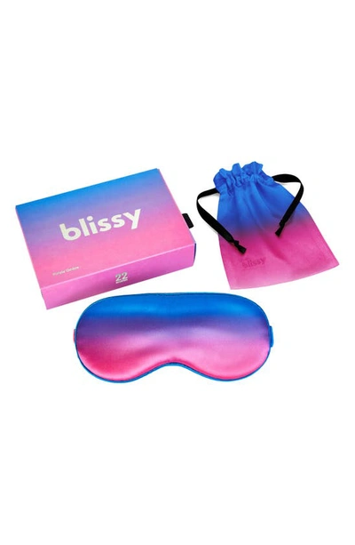 Blissy Silk Sleep Mask In Purple Ombre