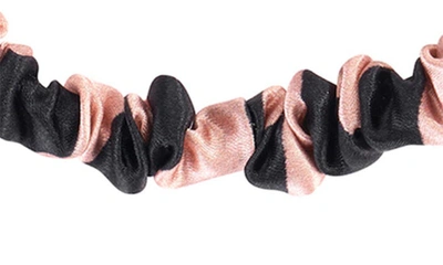 Shop Blissy 3-pack Skinny Silk Scrunchies In Tiger