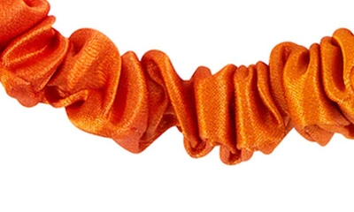 Shop Blissy 3-pack Skinny Silk Scrunchies In Orange Ombre