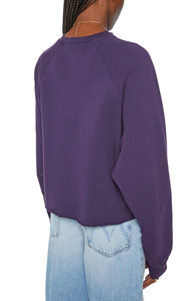 Shop Mother The Boost Cutoff Sweatshirt In Glitch