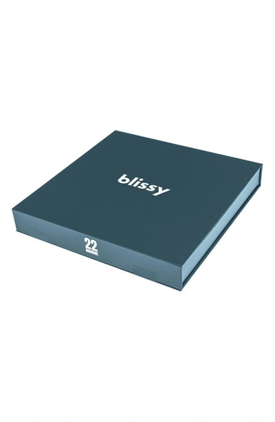 Blissy Dream 4-piece Mulberry Silk Set In Ash Blue