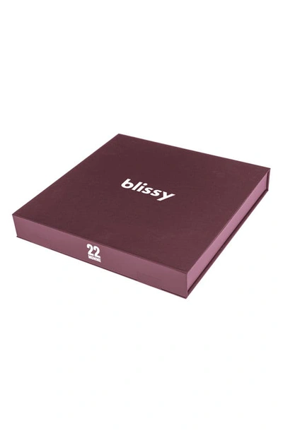 Shop Blissy Dream 4-piece Mulberry Silk Set In Plum