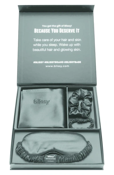 Shop Blissy Dream 4-piece Mulberry Silk Set In Matcha