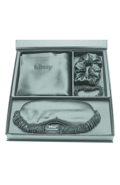 Shop Blissy Dream 4-piece Mulberry Silk Set In Matcha