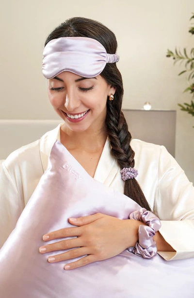 Blissy Dream 4-piece Mulberry Silk Set In Lavender