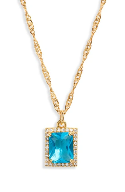 Shop Vidakush The Vixen Pendant Necklace In Light Blue