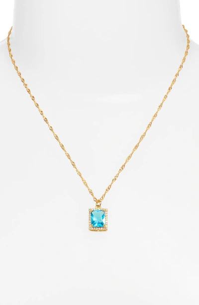 Shop Vidakush The Vixen Pendant Necklace In Light Blue