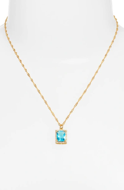 Vidakush The Vixen Pendant Necklace In Light Blue