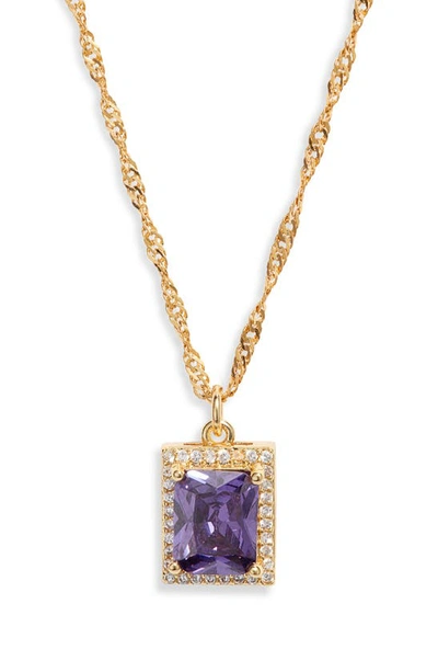 Shop Vidakush The Vixen Pendant Necklace In Purple