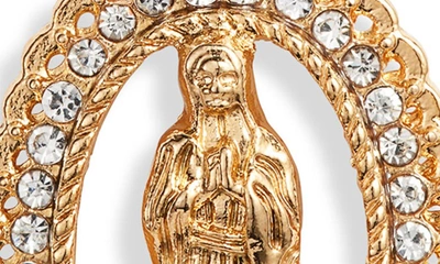 Vidakush Crystal Embellished Guadalupe Pendant Necklace In Gold
