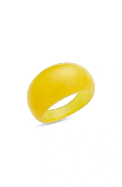 Shop Vidakush Mango Smoothie Ring In Yellow