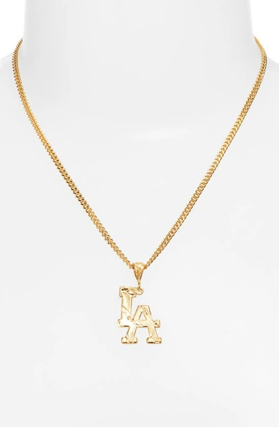 Shop Vidakush La Love Pendant Necklace In Gold