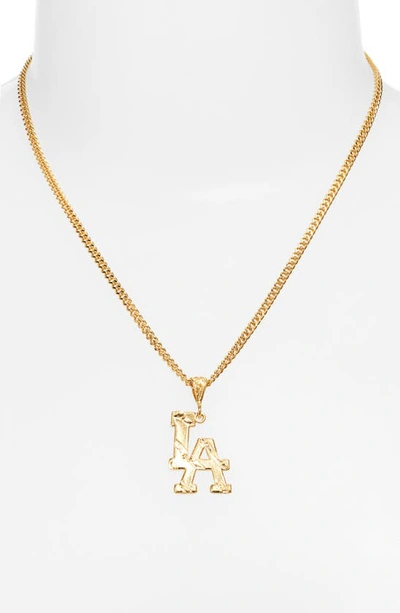 Vidakush La Love Pendant Necklace In Gold
