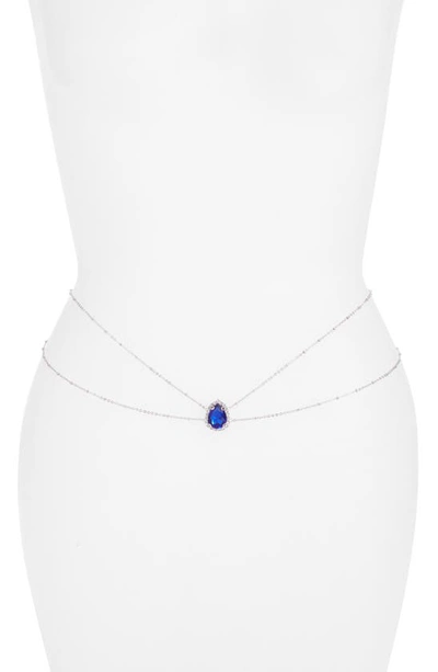 Shop Vidakush Heart Of The Ocean Belly Chain In Blue