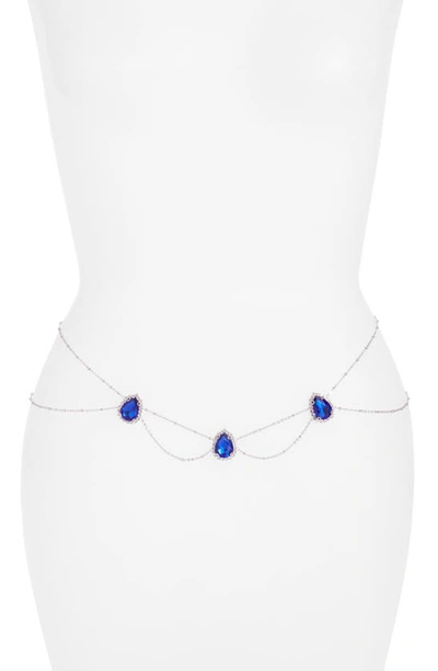 Shop Vidakush Gaia Belly Chain In Blue