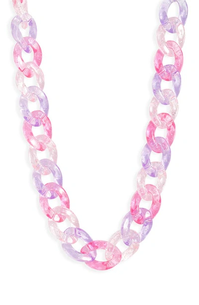 Vidakush Passion Fruit Curb Chain Choker Necklace In Passion