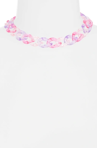 Vidakush Passion Fruit Curb Chain Choker Necklace In Passion