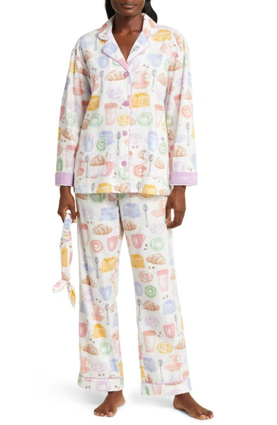 Shop Pj Salvage Cotton Flannel Pajamas In Natural