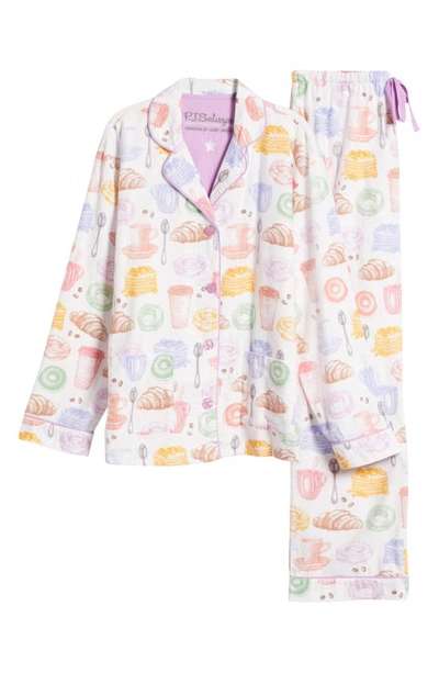 Shop Pj Salvage Cotton Flannel Pajamas In Natural