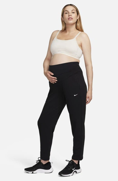 Shop Nike Alate Maternity Sports Bra In Light Orewood Brown/ Cool Grey