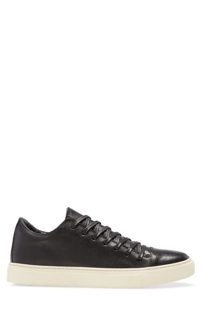 John Varvatos Reed Sneaker In Black Leather