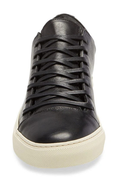 John Varvatos Reed Sneaker In Black Leather