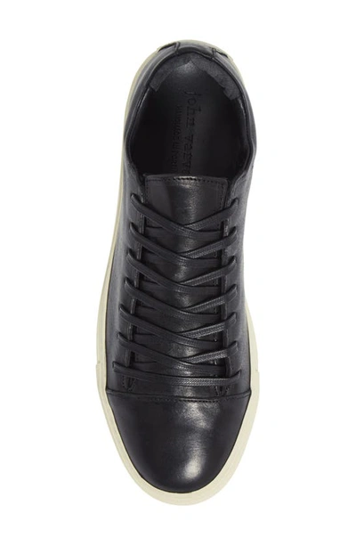 John Varvatos Reed Sneaker In Black Leather