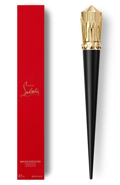 Shop Christian Louboutin Rouge Stiletto Lumi Matte Lipstick In Coralito 583l