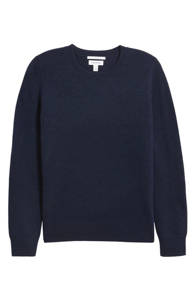 Nordstrom Crewneck Cashmere Sweater In Navy Night