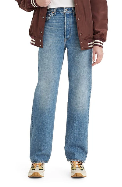 Levi's Cropped High-rise Straight-leg Jeans In Dance Around