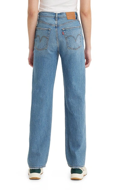 Shop Levi's Ribcage High Waist Straight Leg Jeans In Dance Around