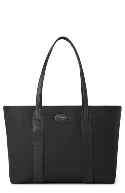 Shop Mulberry Bayswater Nylon Tote In Black