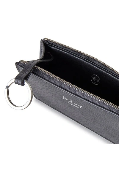 Shop Mulberry Continental Leather Zip Pouch In Black