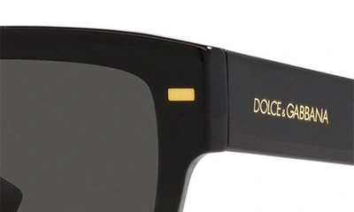 Shop Dolce & Gabbana Dolce&gabbana 55mm Square Sunglasses In Black