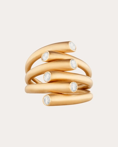 Shop Carelle Women's Whirl Diamond Ring In Gold