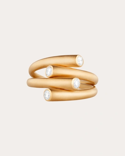 Shop Carelle Women's Whirl Duo Diamond Ring In Gold